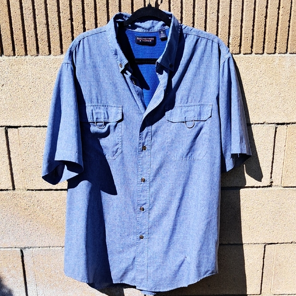 Roundtree & Yorke Light Blue Casual Shirt - Picture 1 of 6